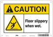 Safety Sign 7 in x 10 in Aluminum