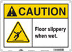 Safety Sign 10 inx14 in Aluminum