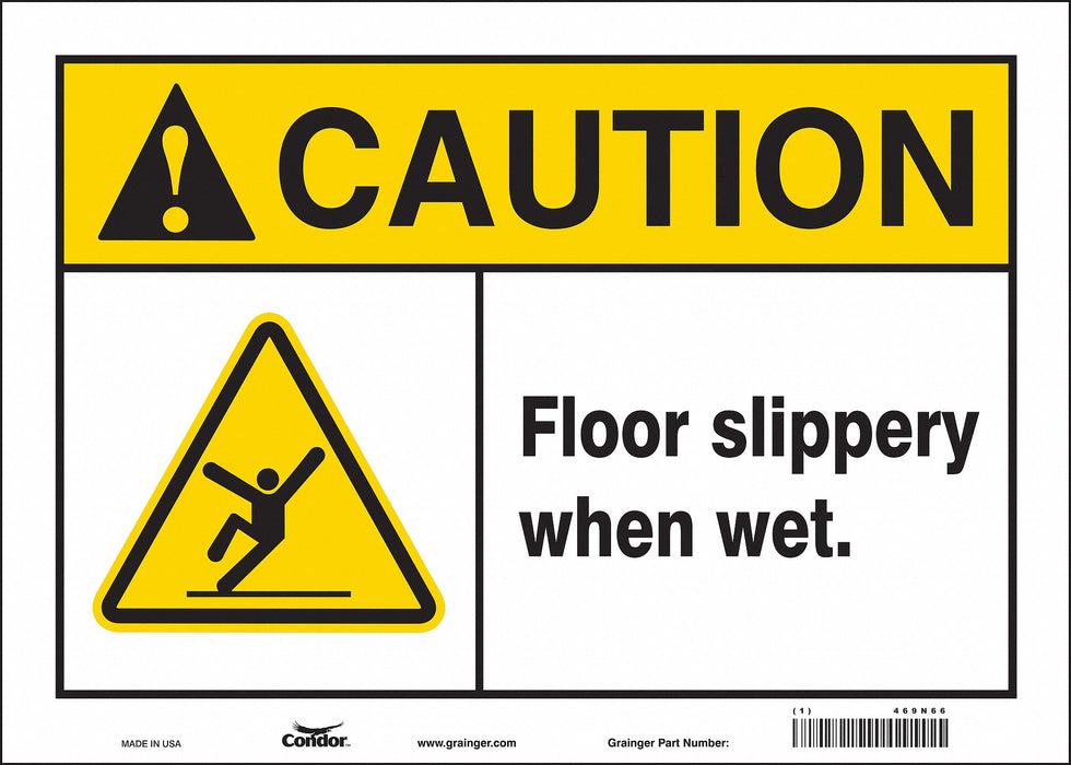 Safety Sign 10 inx14 in Vinyl