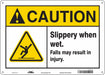 Safety Sign 10 in x 14 in Aluminum