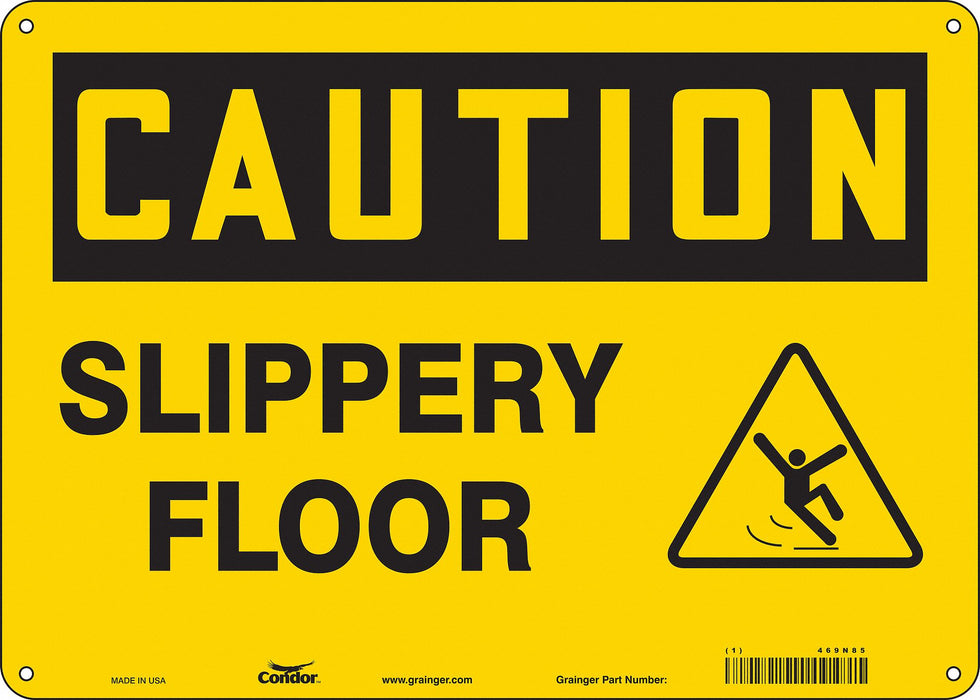 Safety Sign 10 inx14 in Polyethylene