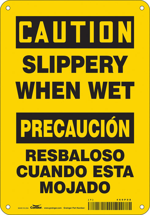 Safety Sign 10 inx7 in Polyethylene