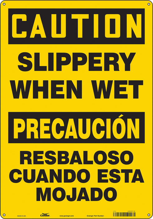 Safety Sign 20 inx14 in Polyethylene