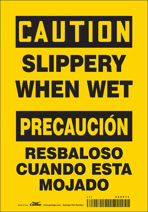 Safety Sign 10 inx7 in Vinyl