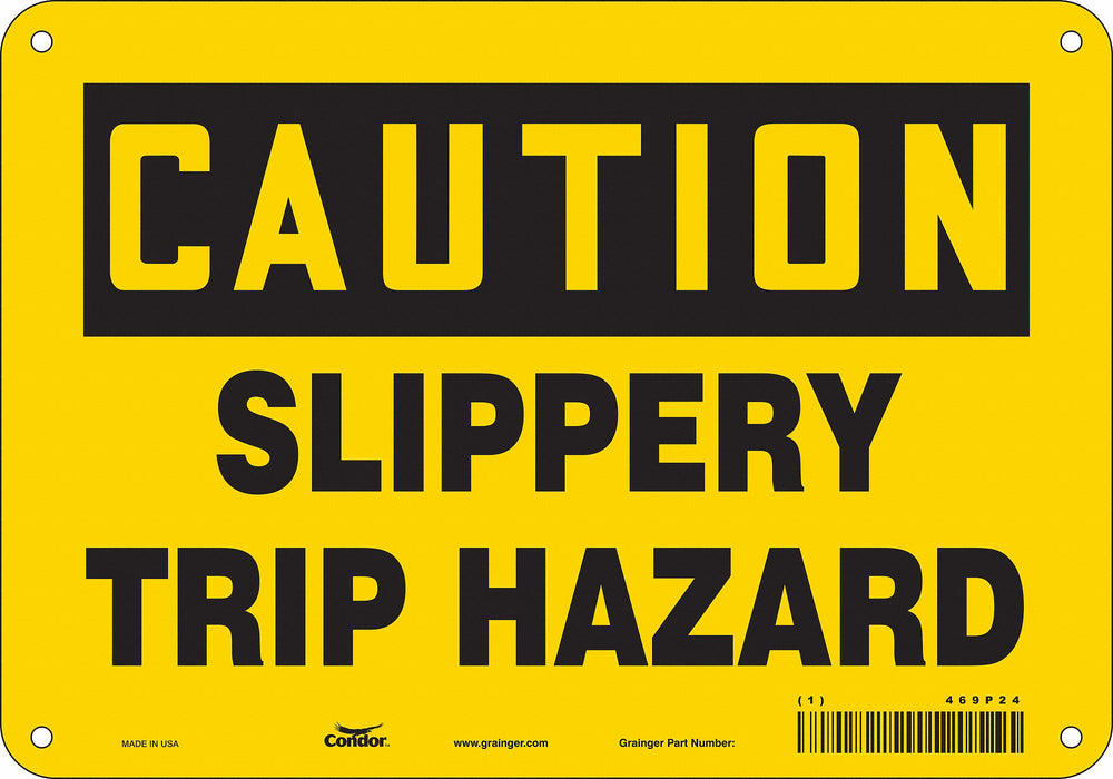 Safety Sign 7 in x 10 in Polyethylene