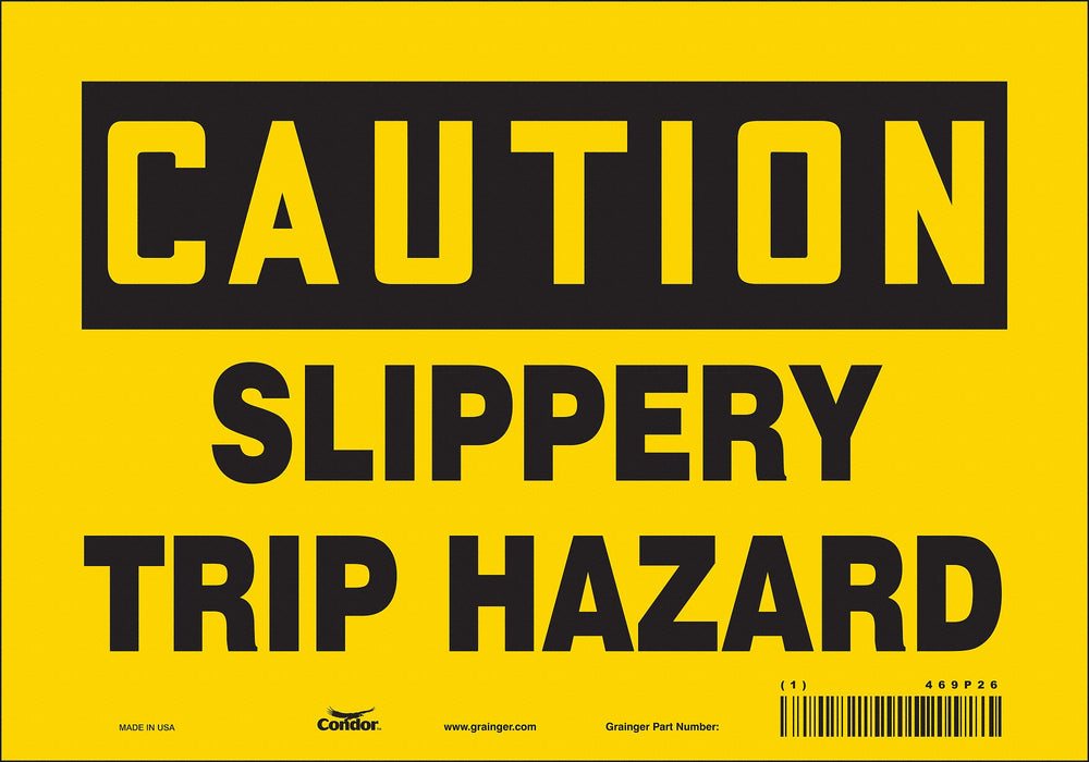 Safety Sign 7 inx10 in Vinyl