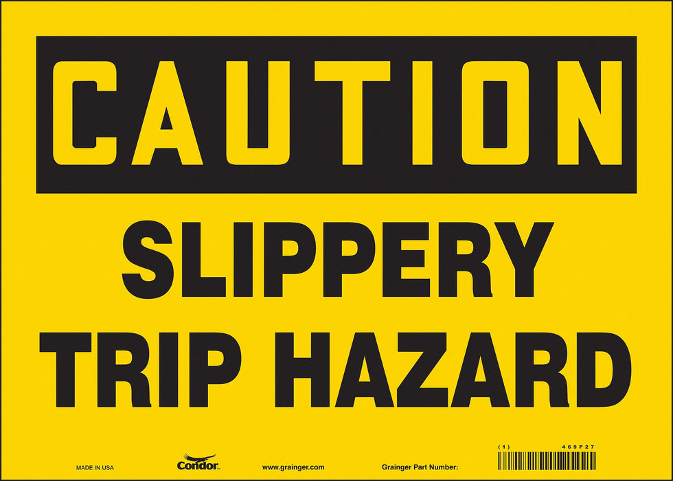 Safety Sign 10 inx14 in Vinyl