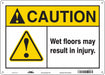 Safety Sign 10 inx14 in Aluminum