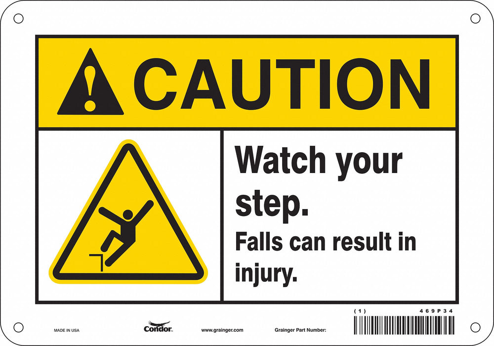 Safety Sign 7 in x 10 in Aluminum