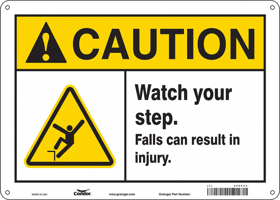 Safety Sign 10 inx14 in Aluminum