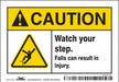 Safety Sign 3 1/2 inx5 in Vinyl