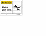 Safety Sign 10 inx14 in Polyethylene