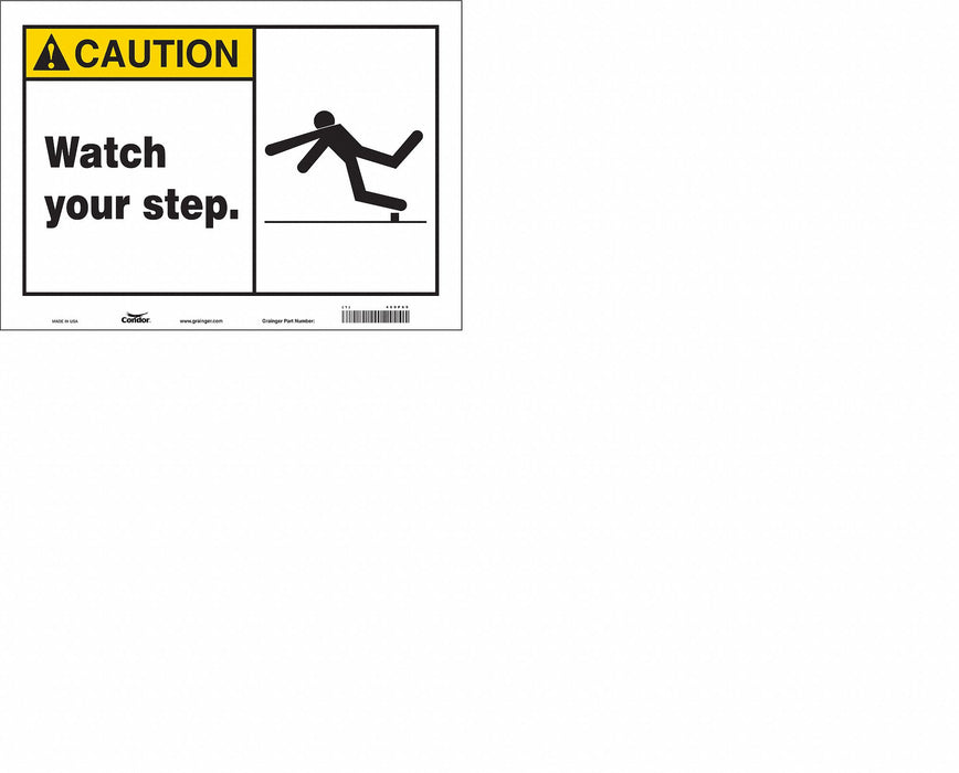Safety Sign 10 in x 14 in Vinyl
