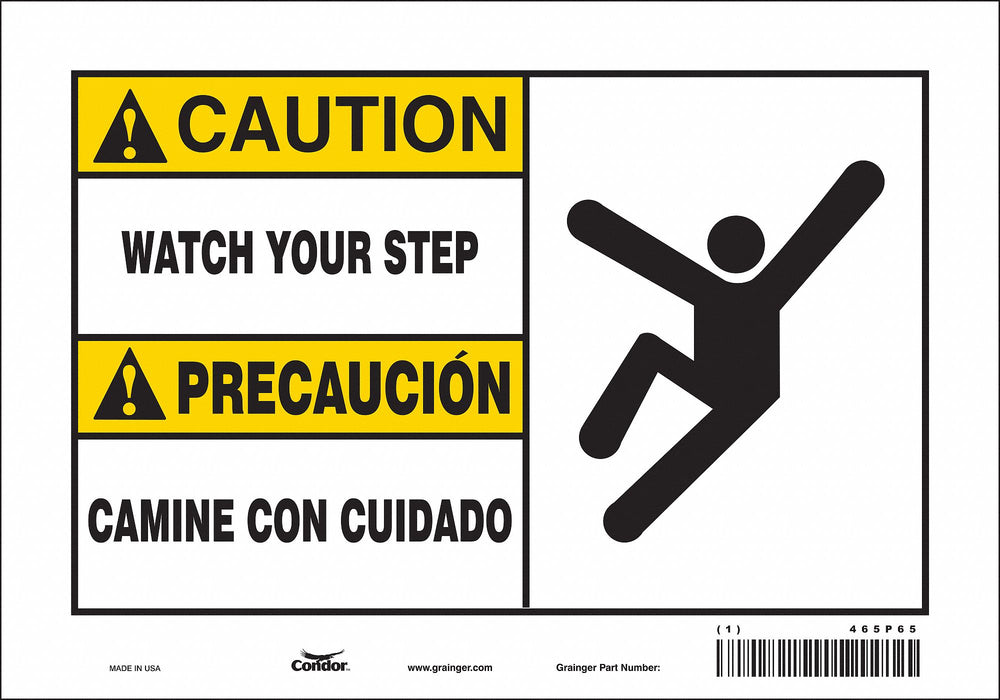Safety Sign 7 inx10 in Vinyl