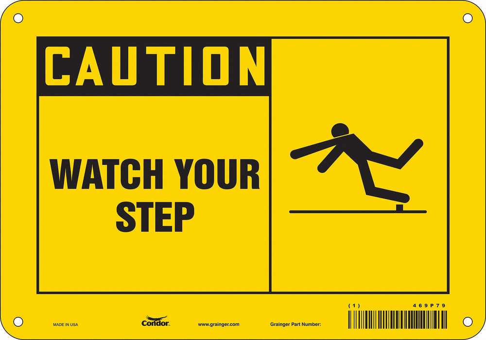 Safety Sign 7 in x 10 in Aluminum