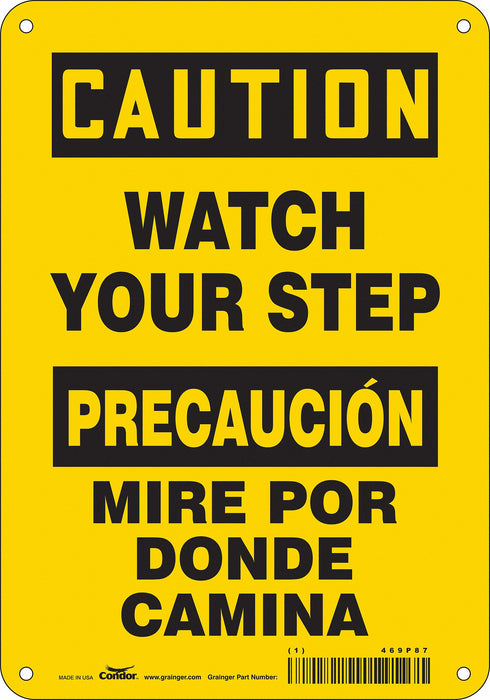 Safety Sign 10 inx7 in Polyethylene