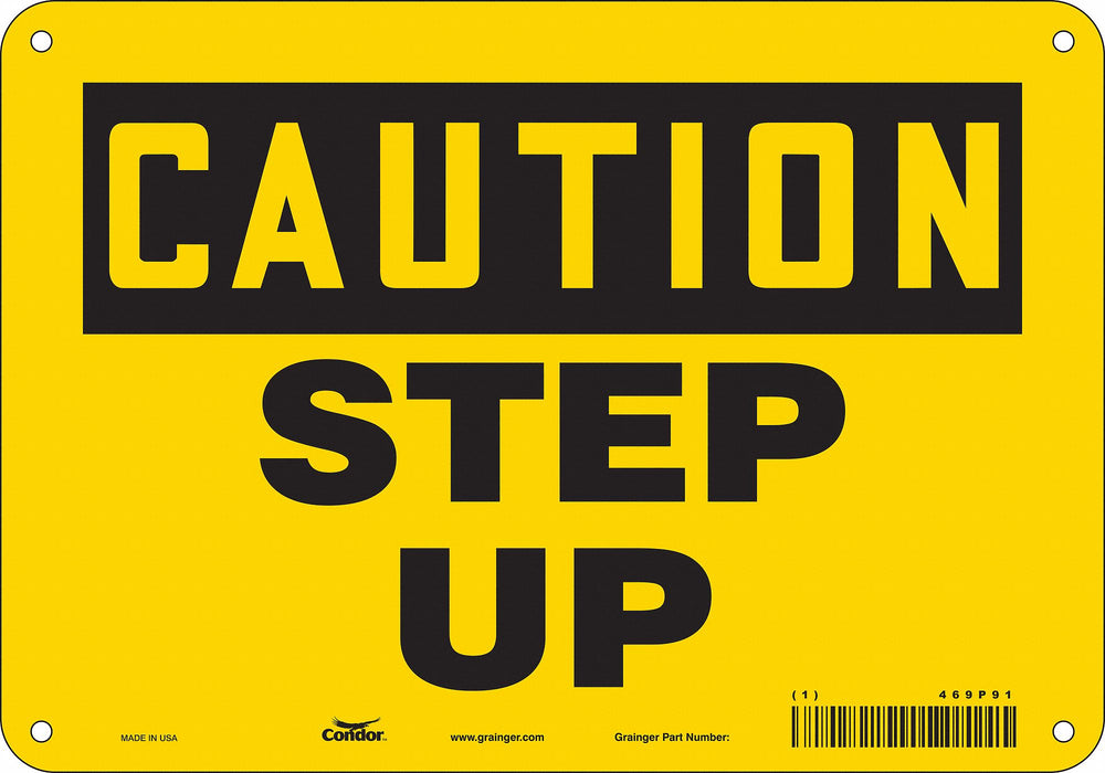 Safety Sign 7 in x 10 in Aluminum