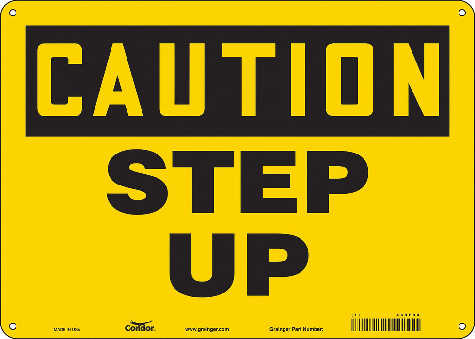 Safety Sign 10 inx14 in Polyethylene