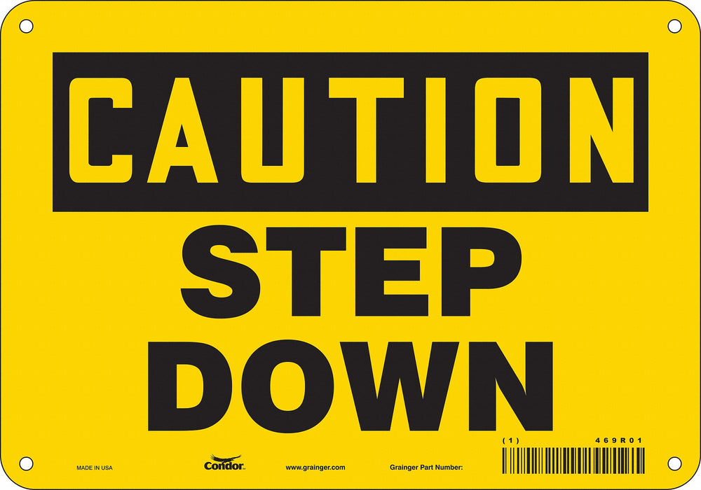Safety Sign 7 inx10 in Polyethylene