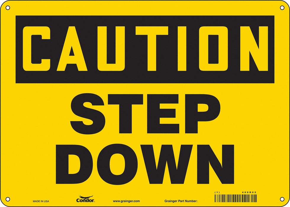 Safety Sign 10 inx14 in Polyethylene