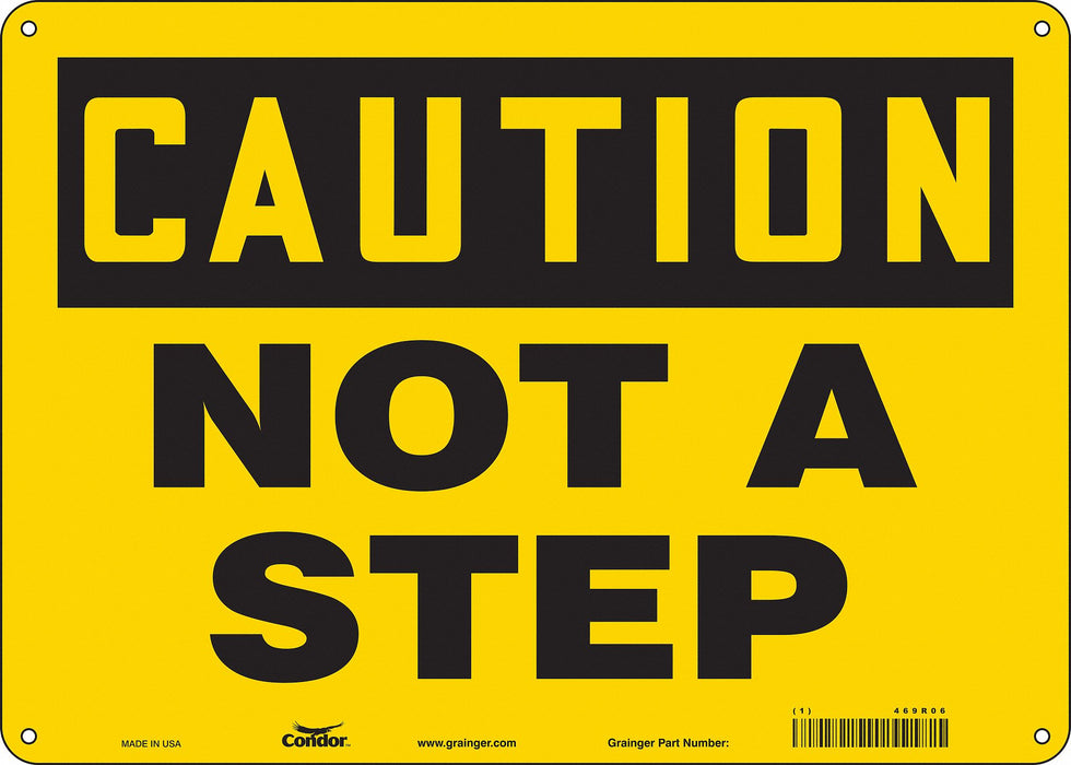 Safety Sign 10 inx14 in Aluminum