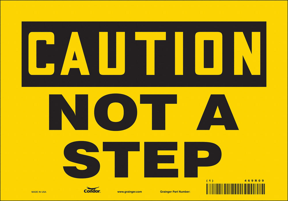 Safety Sign 7 inx10 in Vinyl