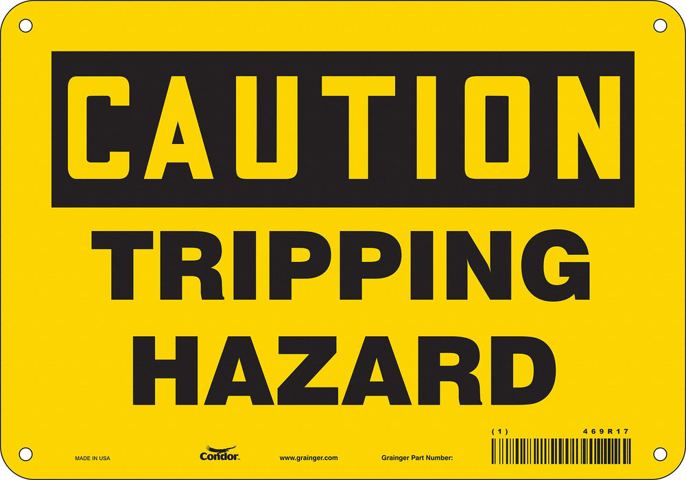 K1397 Safety Sign 7 in x 10 in Aluminum