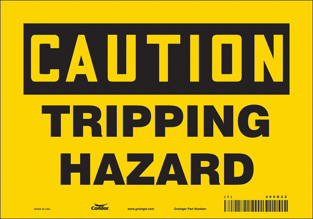 K1397 Safety Sign 7 inx10 in Vinyl
