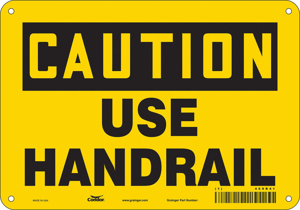 K1400 Safety Sign 7 inx10 in Polyethylene