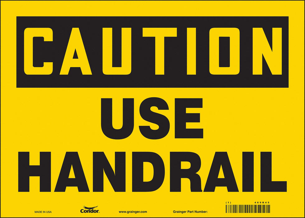 K1400 Safety Sign 10 inx14 in Vinyl