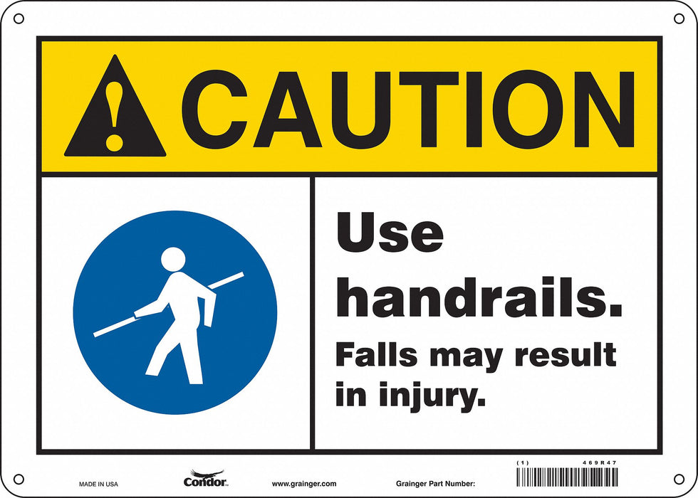 Safety Sign 10 inx14 in Aluminum