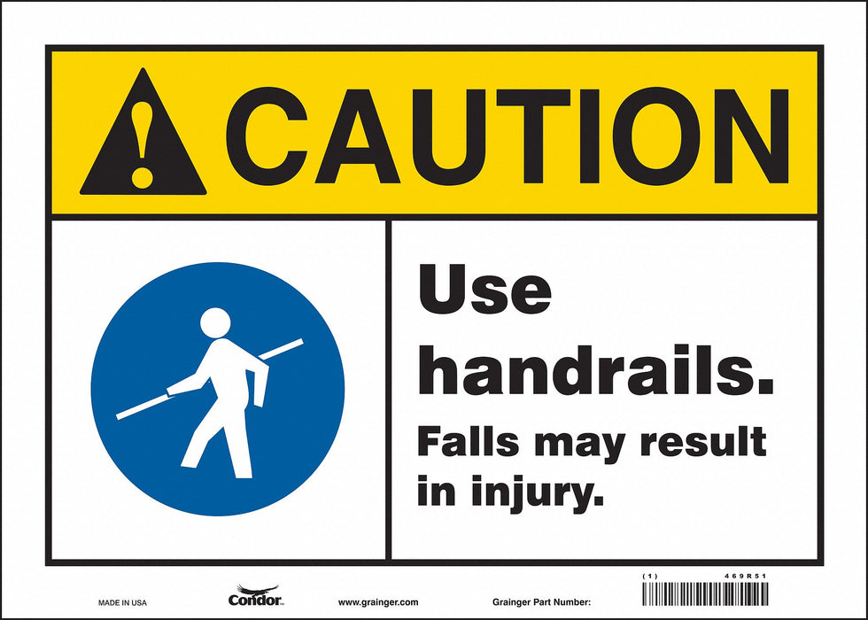 Safety Sign 10 inx14 in Vinyl