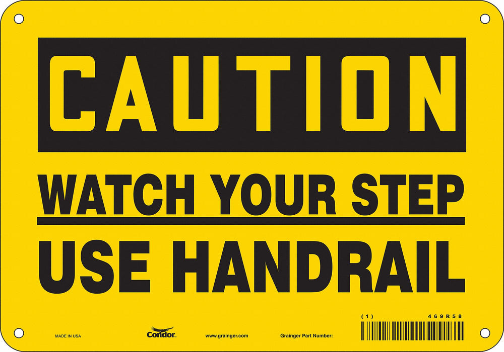 Safety Sign 7 in x 10 in Aluminum