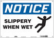 Safety Sign 10 in x 14 in Aluminum