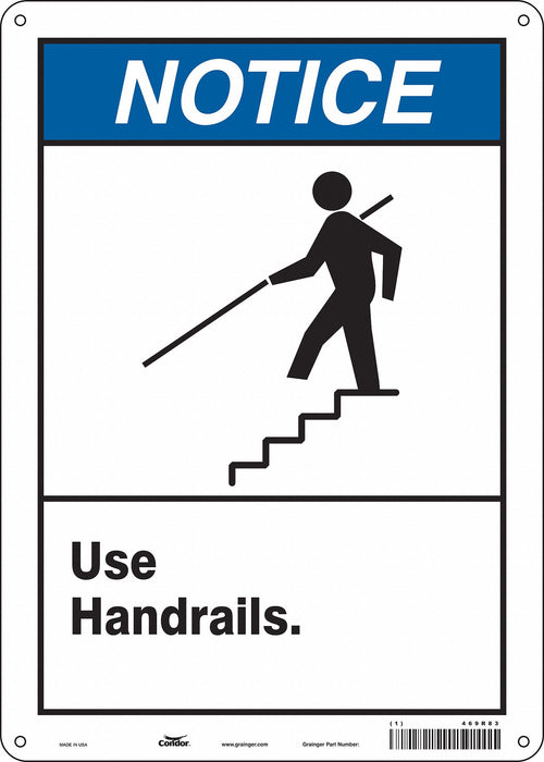 Safety Sign 14 inx10 in Aluminum