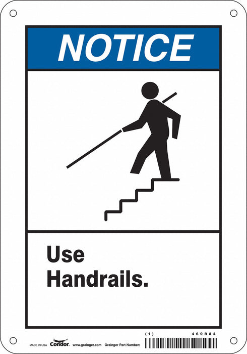 Safety Sign 10 inx7 in Polyethylene