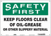 Safety Sign 10 in x 14 in Aluminum