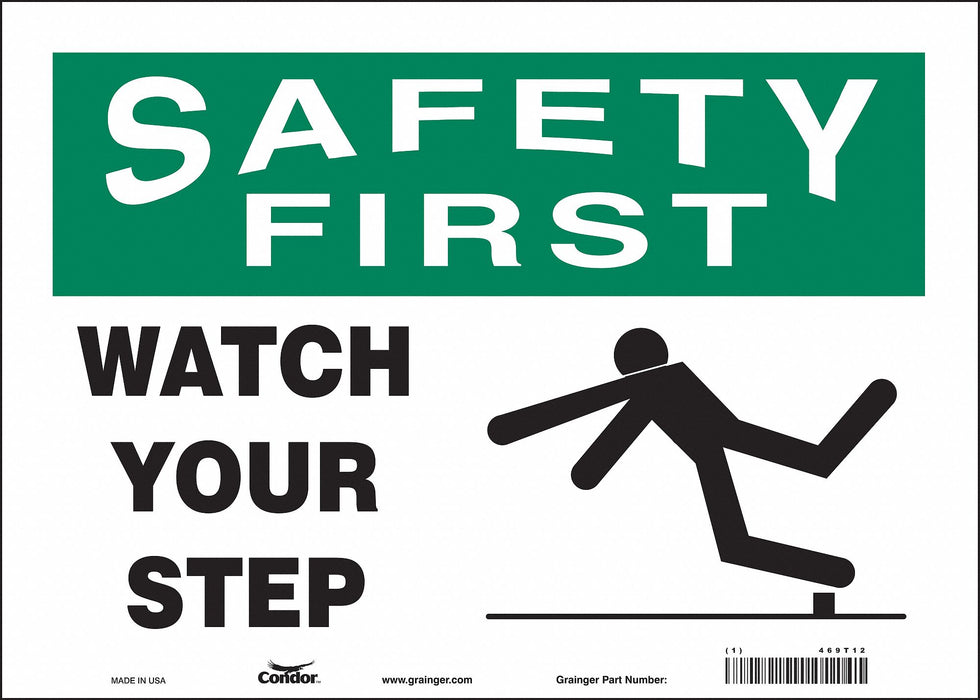 Safety Sign 10 inx14 in Vinyl
