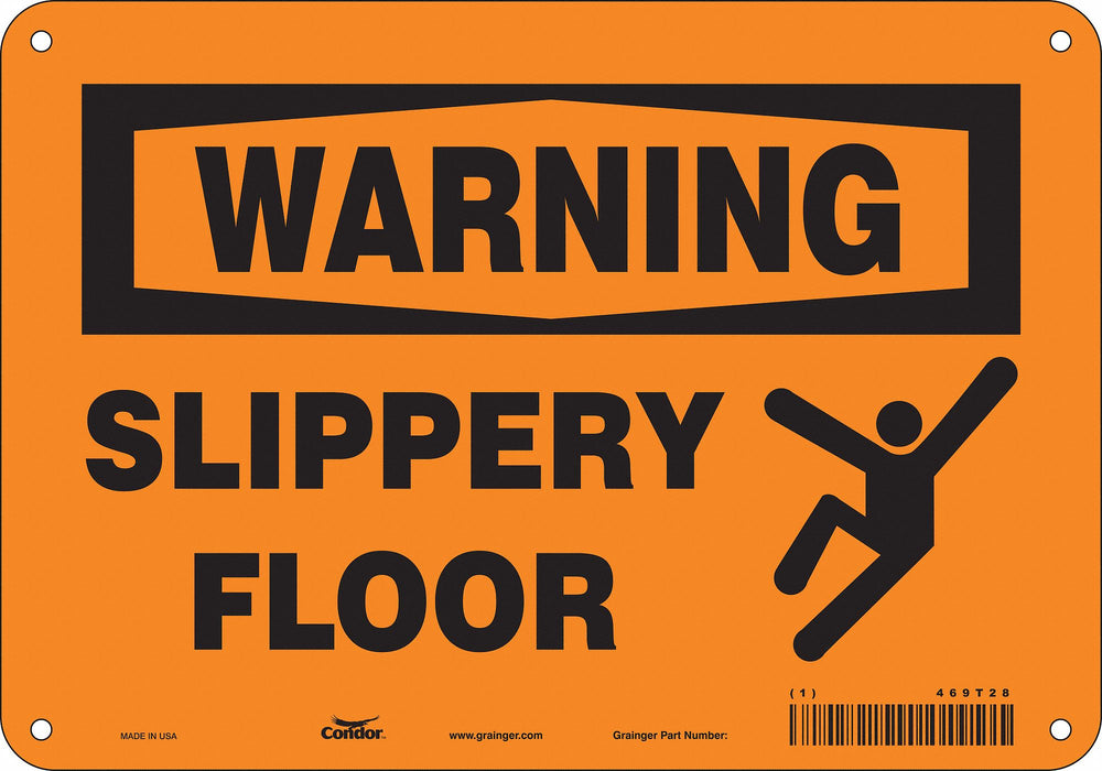 Safety Sign 7 inx10 in Polyethylene