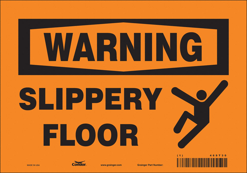 Safety Sign 7 inx10 in Vinyl