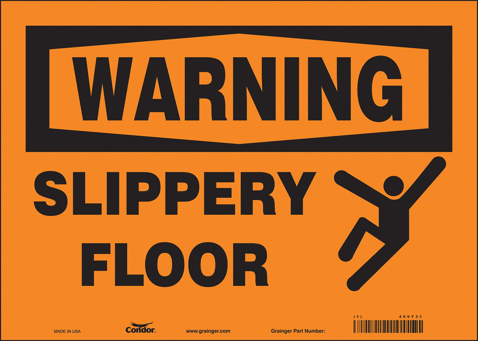 Safety Sign 10 inx14 in Vinyl