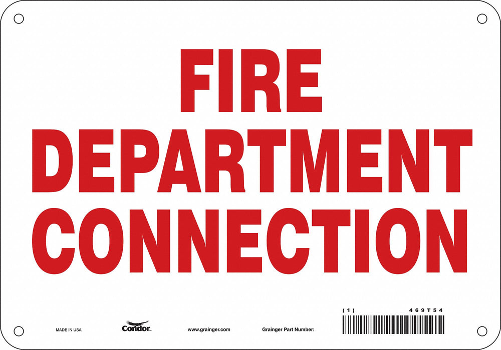 Safety Sign 7 in x 10 in Aluminum