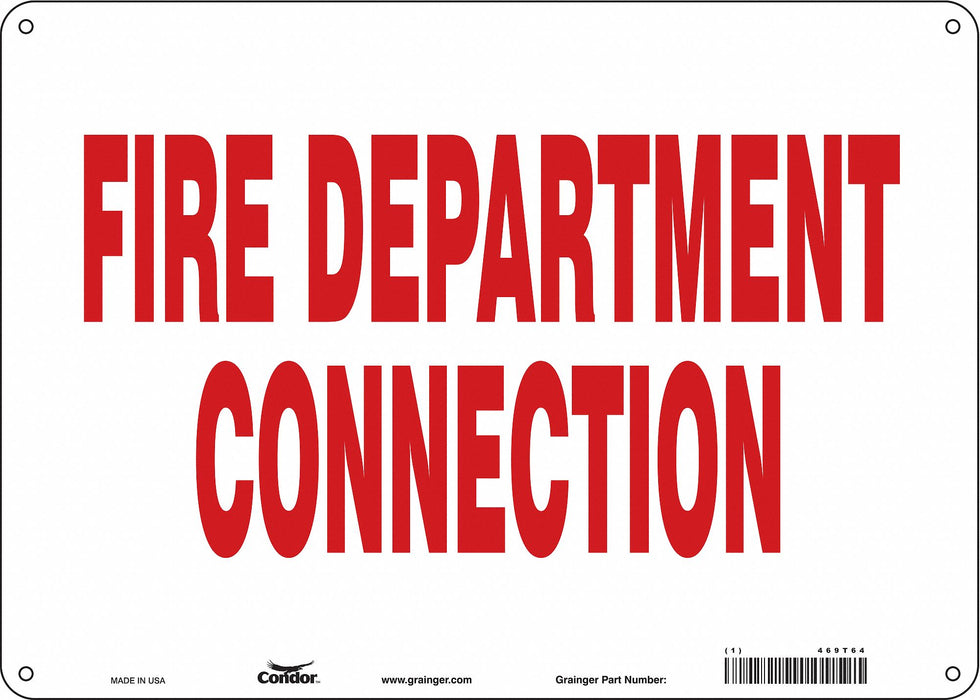 Safety Sign 10 in x 14 in Polyethylene