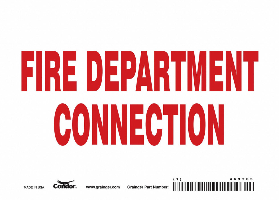 Safety Sign 5 in x 7 in Vinyl