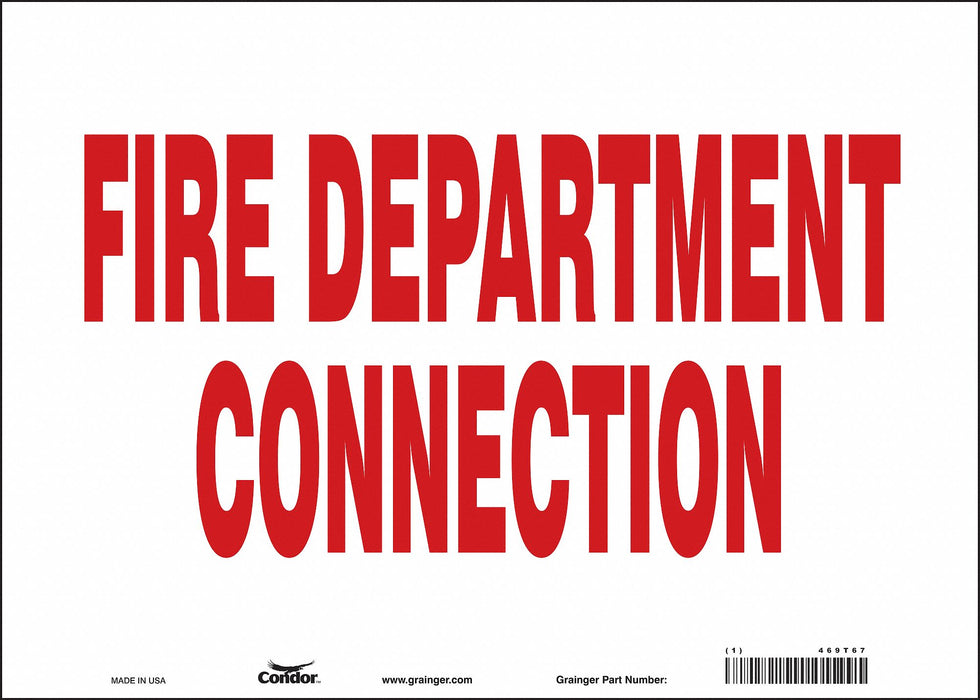 Safety Sign 10 in x 14 in Vinyl