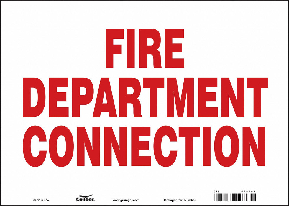 Safety Sign 10 in x 14 in Vinyl