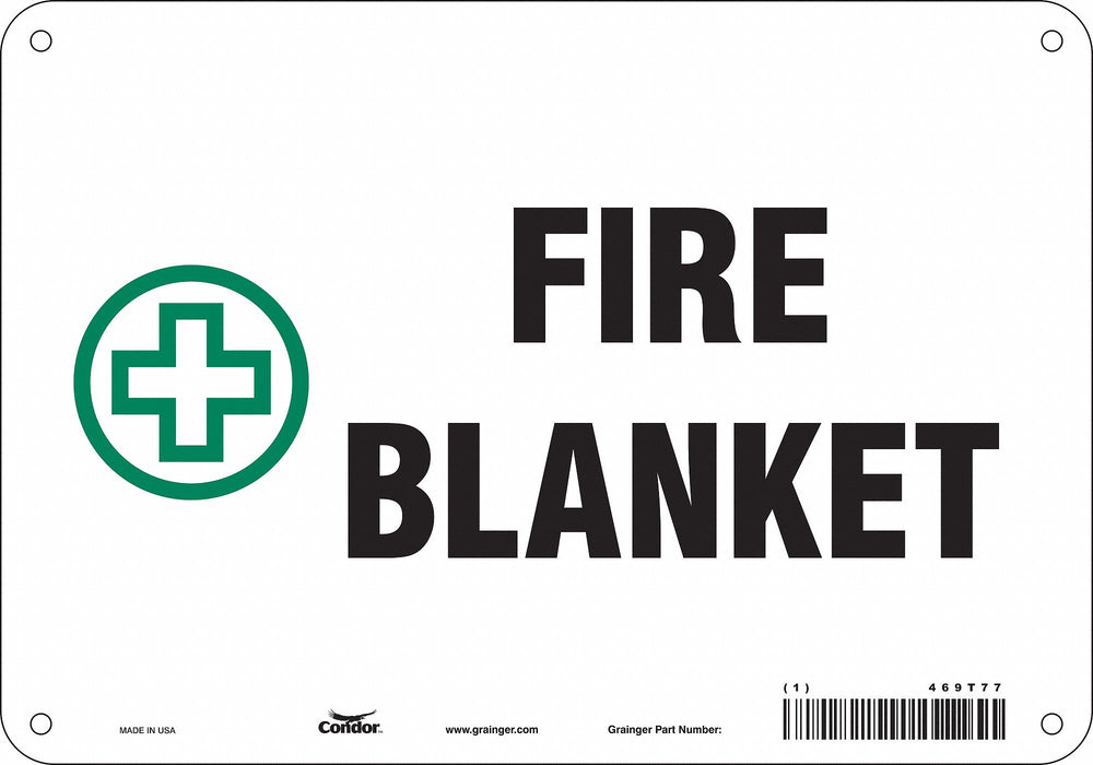 Safety Sign 7 in x 10 in Aluminum