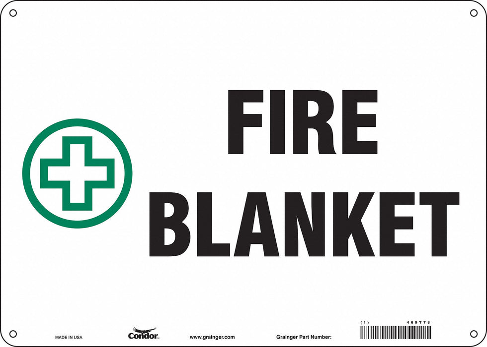 Safety Sign 10 in x 14 in Aluminum