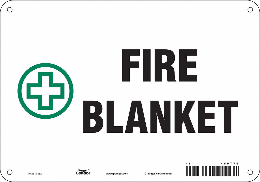 Safety Sign 7 in x 10 in Polyethylene