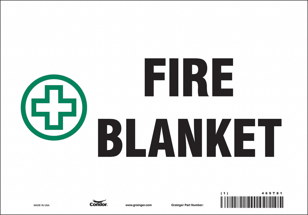 Safety Sign 7 in x 10 in Vinyl